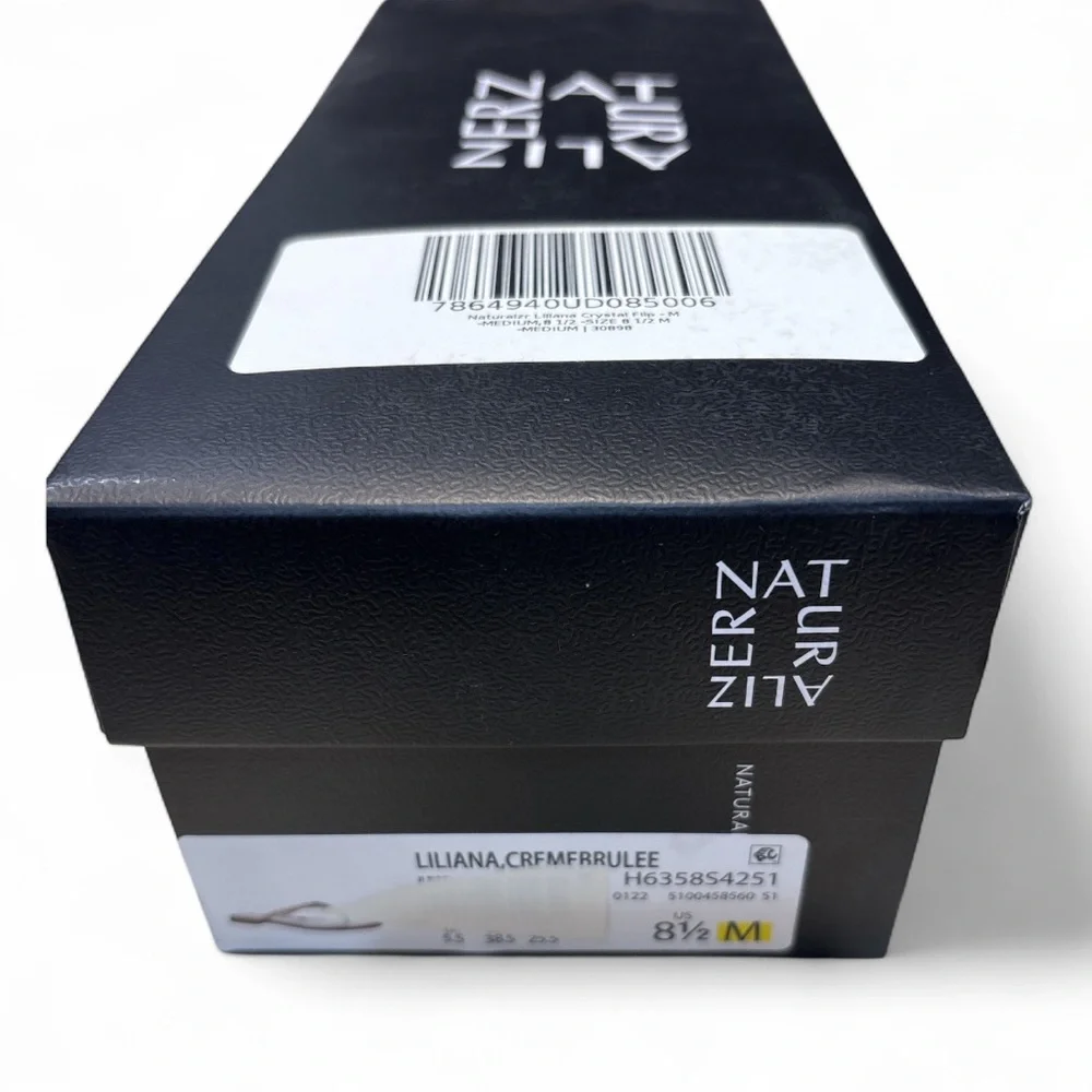 New in Box Naturalizer Gold Embellished Thong Sandals - Picture 2 of 4